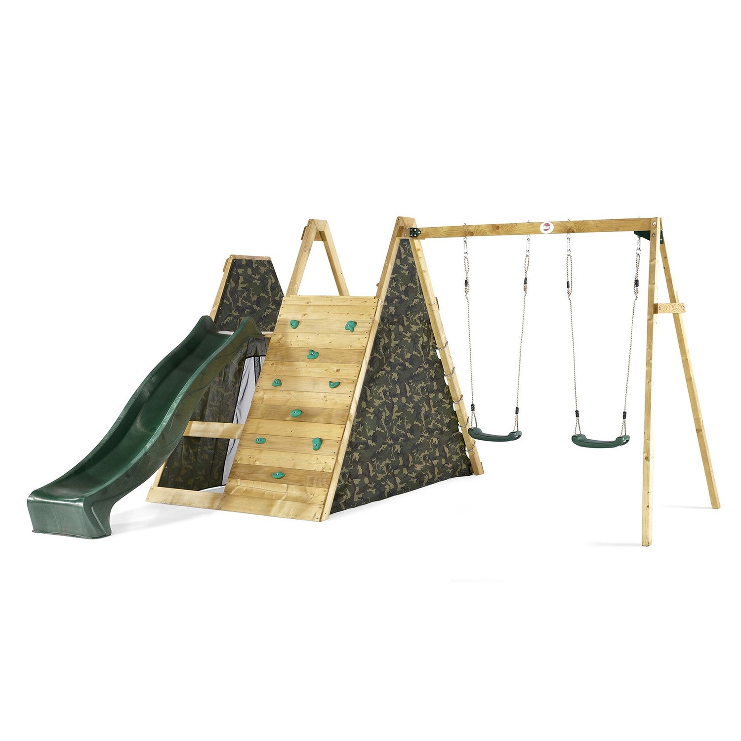 Plum wooden climbing frame outlet