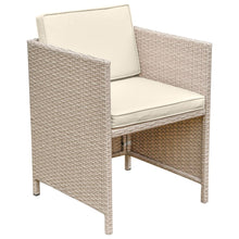 Load image into Gallery viewer, 8 Seater Beige Rattan Cube Garden Dining Set 
