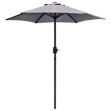 Load image into Gallery viewer, 8 Seater Charcoal Rattan Cube Garden Dining Set with Parasol
