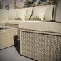 Load image into Gallery viewer, 6 Seater Neutral Rattan Garden Set with Beige Cushions and Coffee Table - Como
