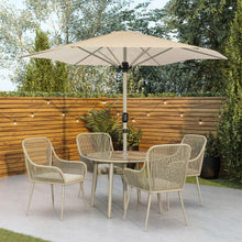 Load image into Gallery viewer, Rope Wicker Dining Set with Matching Parasol
