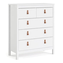 Load image into Gallery viewer, Barcelona Chest 3+2 drawers in White
