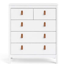 Load image into Gallery viewer, Barcelona Chest 3+2 drawers in White
