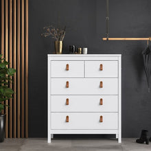Load image into Gallery viewer, Barcelona Chest 3+2 drawers in White

