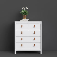 Load image into Gallery viewer, Barcelona Chest 3+2 drawers in White
