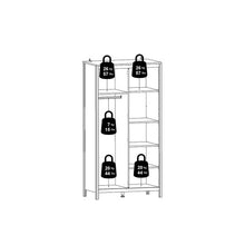 Load image into Gallery viewer, Barcelona Wardrobe with 2 doors in White
