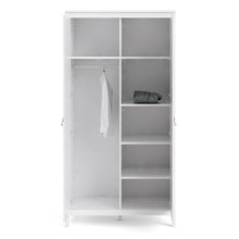 Load image into Gallery viewer, Barcelona Wardrobe with 2 doors in White
