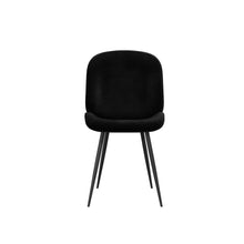 Load image into Gallery viewer, Round Grey Drop Leaf Dining Table with 4 Black Velvet Dining Chairs - Seats 4
