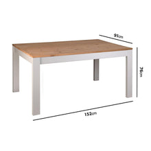 Load image into Gallery viewer, Grey and Solid Pine Dining Set with 2 Dining Benches
