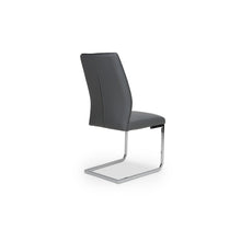 Load image into Gallery viewer, Extendable Round Dining Table &amp; 4 Grey Faux Leather Chairs
