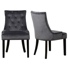 Load image into Gallery viewer, Extendable Dining Table in White High Gloss with 2 Grey Velvet Chairs &amp; 1 Bench
