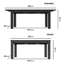 Load image into Gallery viewer, 6 Seater Black Extendable Gloss Dining Set with 6 Beige Velvet Buttoned Dining Chairs
