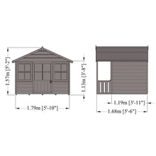 Load image into Gallery viewer, Kids Wooden Playhouse with Veranda
