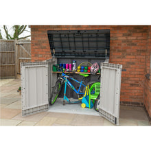 Load image into Gallery viewer, Extra Large Garden Storage Unit/Bin Store 1200 Litre Grey
