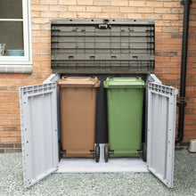 Load image into Gallery viewer, Extra Large Garden Storage Unit/Bin Store 1200 Litre Grey
