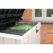Load image into Gallery viewer, Extra Large Garden Storage Unit/Bin Store 1200 Litre Grey
