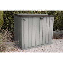Load image into Gallery viewer, Extra Large Garden Storage Unit/Bin Store 1200 Litre Grey
