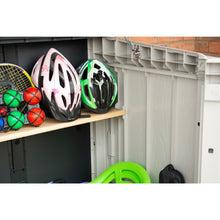 Load image into Gallery viewer, Extra Large Garden Storage Unit/Bin Store 1200 Litre Grey
