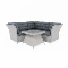 Load image into Gallery viewer, Grey Rattan Garden Corner Sofa and Table Set
