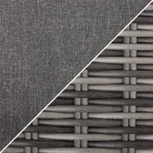 Load image into Gallery viewer, 6 Seater Dark Grey Rattan Garden Dining Set
