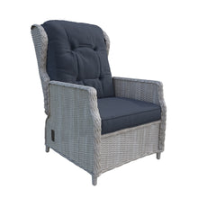 Load image into Gallery viewer, Grey Rattan Reclining Garden Sofa Set
