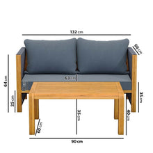 Load image into Gallery viewer, 4 Seater Grey Rope Garden Sofa Set
