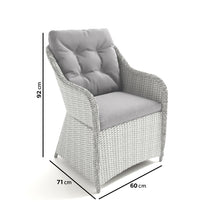 Load image into Gallery viewer, 6 Seater Grey Oval Garden Dining Set
