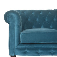 Load image into Gallery viewer, Teal Chesterfield Sofa
