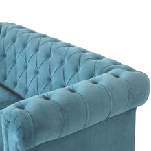 Load image into Gallery viewer, Teal Chesterfield Sofa
