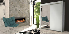 Load image into Gallery viewer, Orlando Sliding Door Wardrobe Slider Cupboard Robe Matt White &amp; Mirrored

