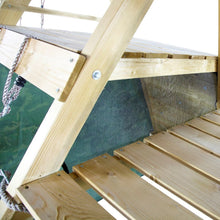 Load image into Gallery viewer, Pyramid Wooden Climbing Frame with Swings

