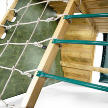 Load image into Gallery viewer, Pyramid Wooden Climbing Frame with Swings
