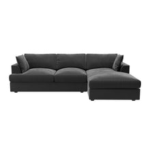 Load image into Gallery viewer, Charcoal Grey 3 Seater L Shaped Sofa - Right Hand Facing
