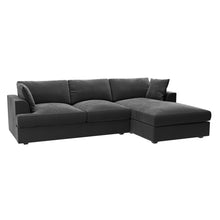 Load image into Gallery viewer, Charcoal Grey 3 Seater L Shaped Sofa - Right Hand Facing
