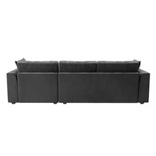 Load image into Gallery viewer, Charcoal Grey 3 Seater L Shaped Sofa - Right Hand Facing
