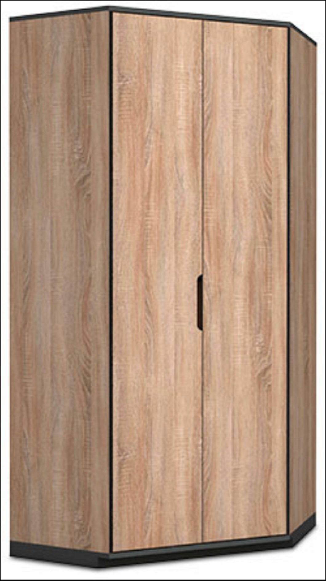 Tante - Oak Effect 2 Door Corner Wardrobe
