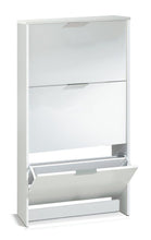 Load image into Gallery viewer, Fredo Matt White 3 Drawer Shoe Cabinet
