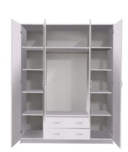 Load image into Gallery viewer, Haro - White 4 Door Wardrobe
