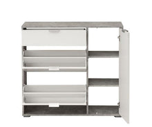 Load image into Gallery viewer, Orcha Grey and White Shoe Cabinet
