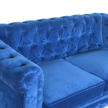Load image into Gallery viewer, Royal Blue Velvet Chesterfield Sofa

