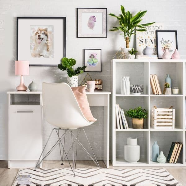 Rosgo - Matt White Desk