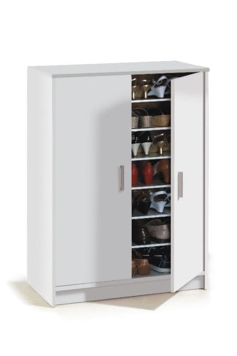 Zara Large White Shoe Cupboard