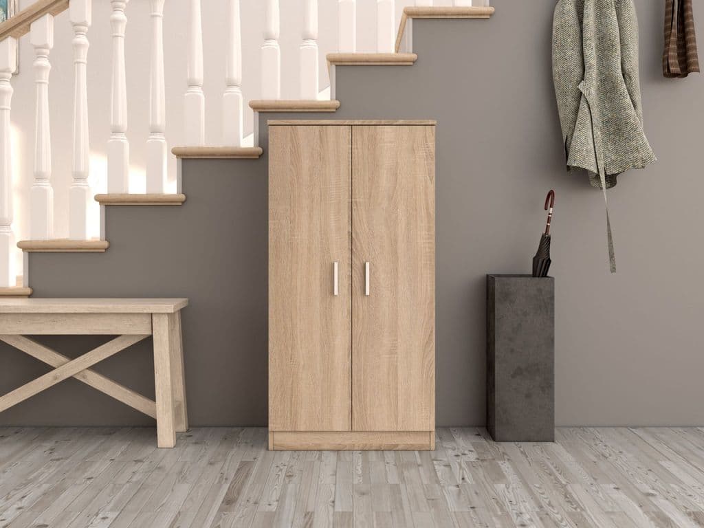 Zara Oak Effect Shoe Cabinet
