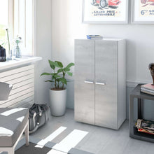 Load image into Gallery viewer, Zara Grey and White Shoe Cupboard
