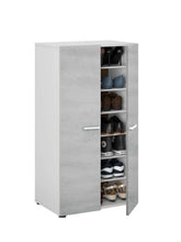 Load image into Gallery viewer, Zara Grey and White Shoe Cupboard
